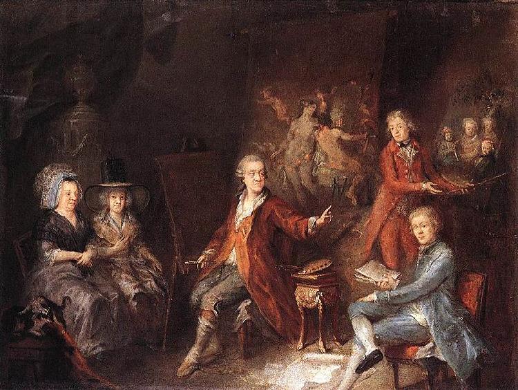 Martin Johann Schmidt The Painter and his Family oil painting image